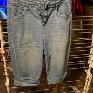 Gloria Vanderbilt Light Blue Cropped Jeans